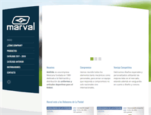 Tablet Screenshot of marval.com.mx